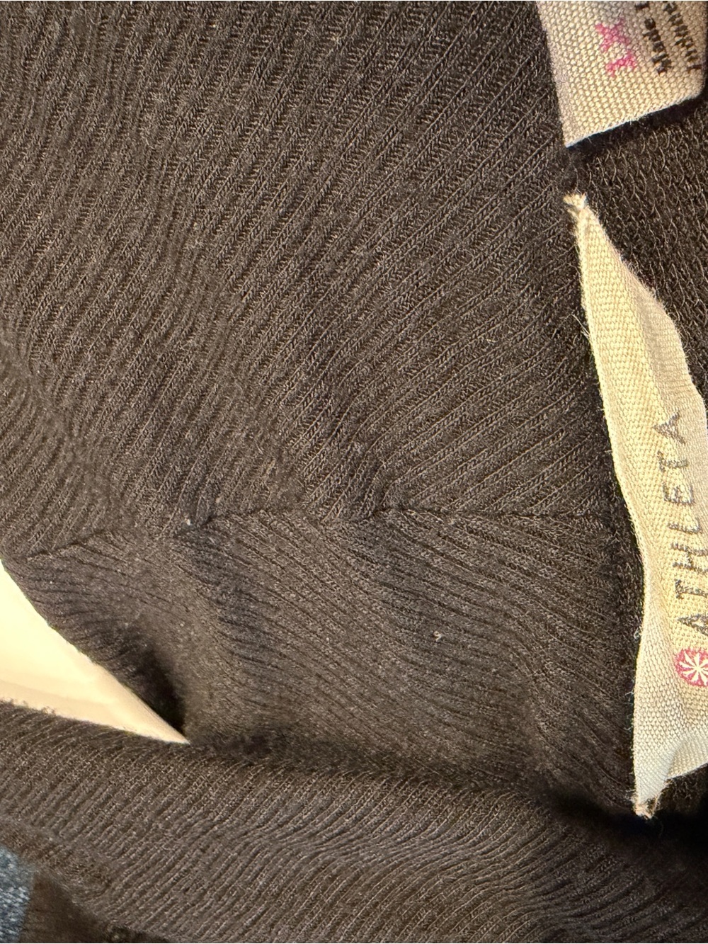 Athleta Black Draped Open-Front Cardigan - Picture 3 of 4
